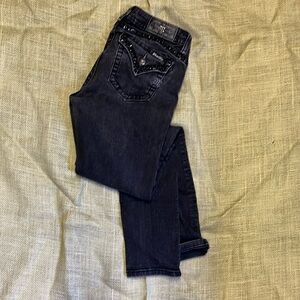 Black faded MissMe size 29/31” straight leg